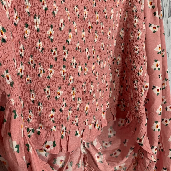 Charlotte Bridgeman Floral Pink Crop Top Sz L NWT - Picture 10 of 16